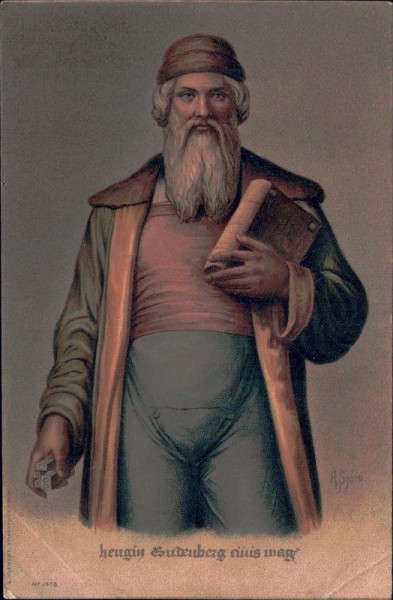 Gutenberg Portraitkarte Vorderseite