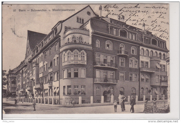 Bern - Schwarztorstrasse und Monbijoustrasse