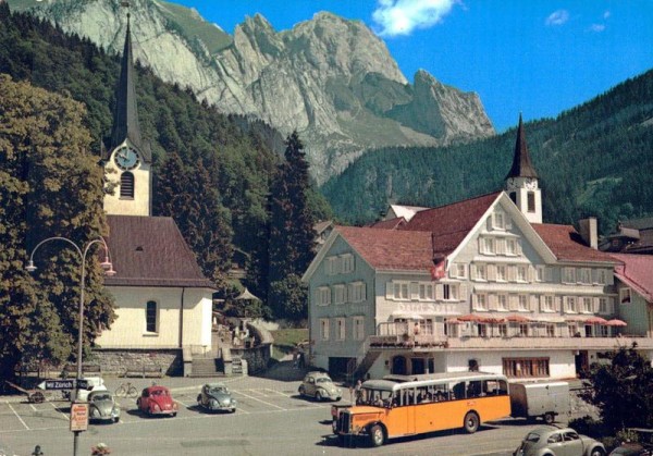 Im Obertoggenburg, Wildhaus am Säntis, Hotel Sonne, Passhöhe Vorderseite