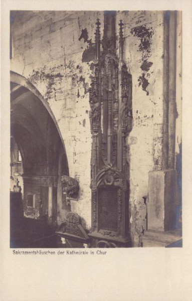 Sakramentshäuschen der Kathedrale in Chur - Werk des Stephan Klein aus Freienstadt von 1484