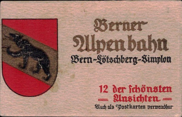 Berner Alpenbahn Vorderseite