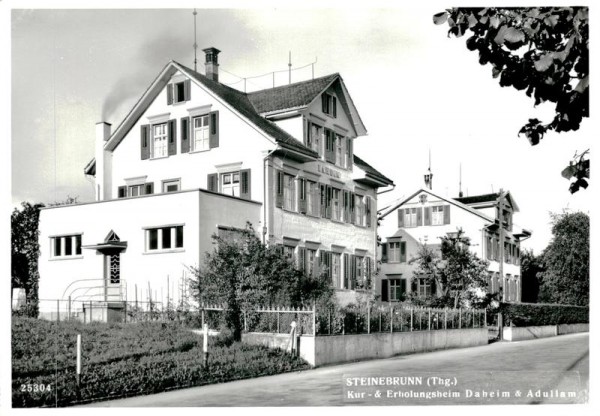 Steinebrunn, Kur-& Erholungsheim Daheim&Adullam Vorderseite