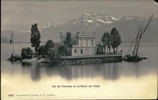 Ile de Clarens et la Dent du Midi Vorderseite