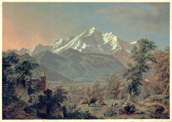 P.L. de la Rive. Mont-Blanc. Musée Genève Vorderseite