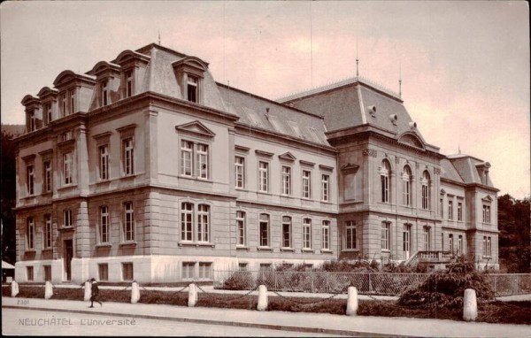 Université de Neuchâtel Vorderseite