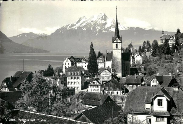 Weggis mit Pilatus Vorderseite