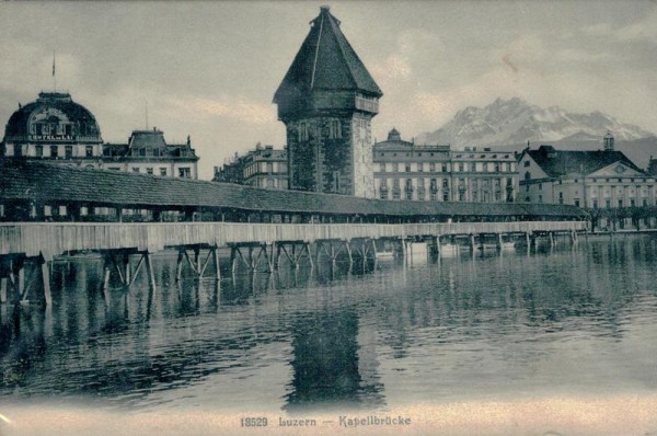 Luzern, Kapellbrücke Vorderseite