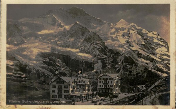 Kleine Scheidegg mit Jungfrau Vorderseite