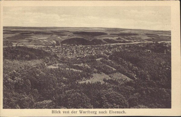 Blick von der Wartburg nach Eisenbach Vorderseite