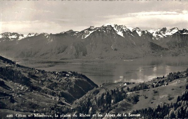 Gilon, Montreux, la plaine du Rhône et les Alpes de Savoie Vorderseite