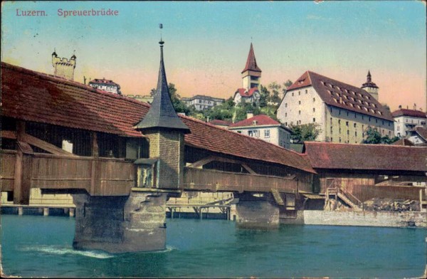 Luzern Spreubrücke Vorderseite