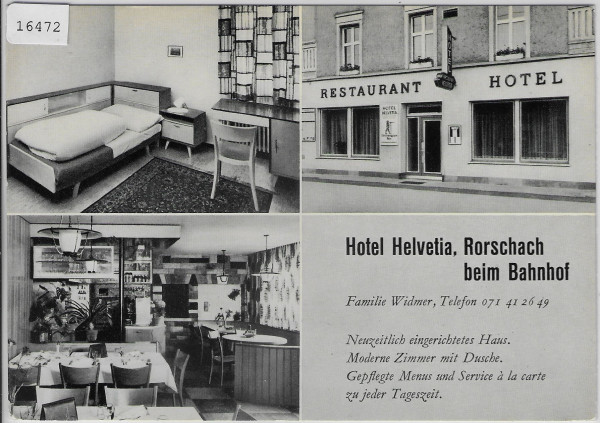 Hotel Helvetia Rorschach beim Bahnhof