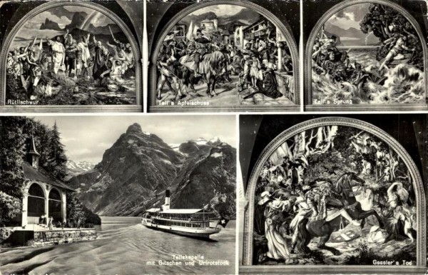 Tellskapelle mit Wandgemälden von E. Stückelberg Vorderseite