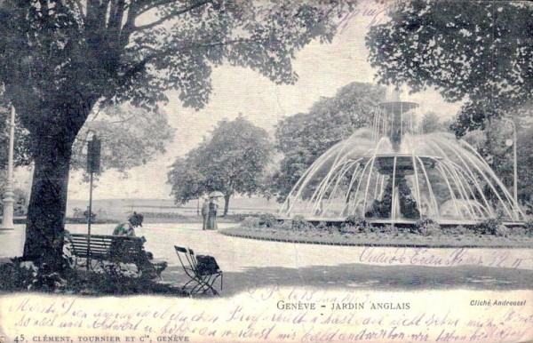Genève, Jardin Anglais Vorderseite