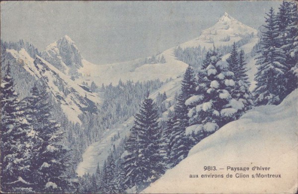 Paysage d'hiver, Glion