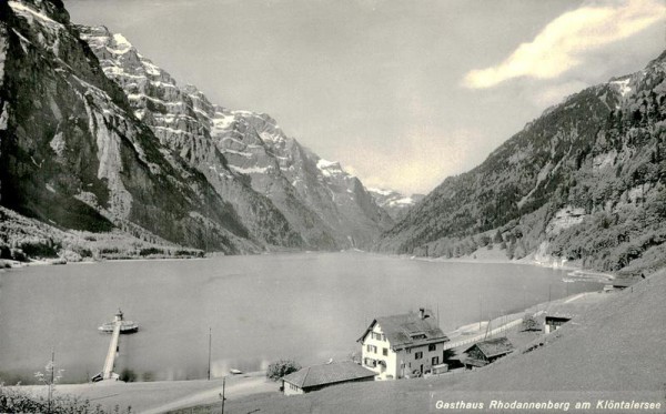 Klöntalersee, Gasthaus Rhodannenberg Vorderseite