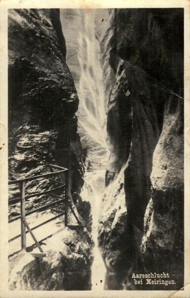 Aareschlucht bei Meiringen Vorderseite