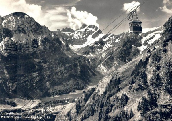 Luftseilbahn, Wasserauen-Ebenalp Vorderseite