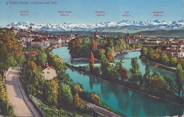 Zürich, Limmat und Sihl