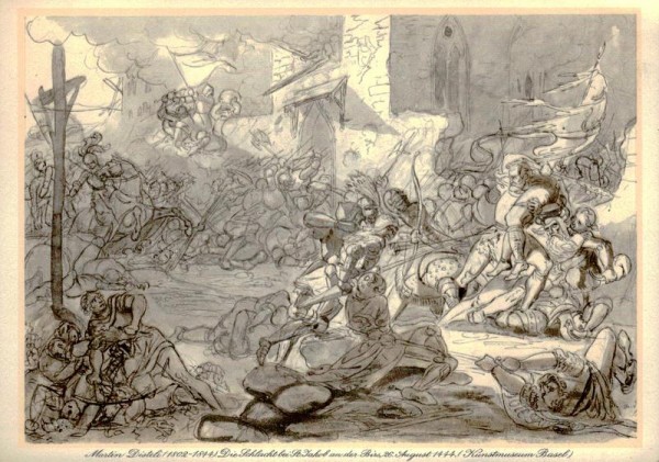 Die Schlacht bei St.Jakob, Martin Disteli Vorderseite