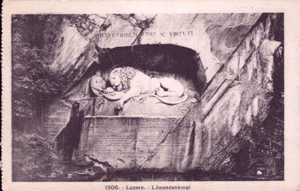 Luzern. Löwendenkmal