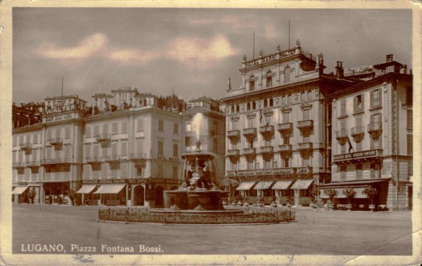 Lugano, Piazza Fontana Bossi Vorderseite