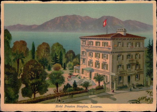 Hotel Pension Simplon, Locarno Vorderseite