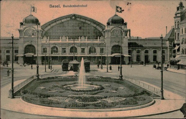 Basel, Bundesbahnhof Vorderseite