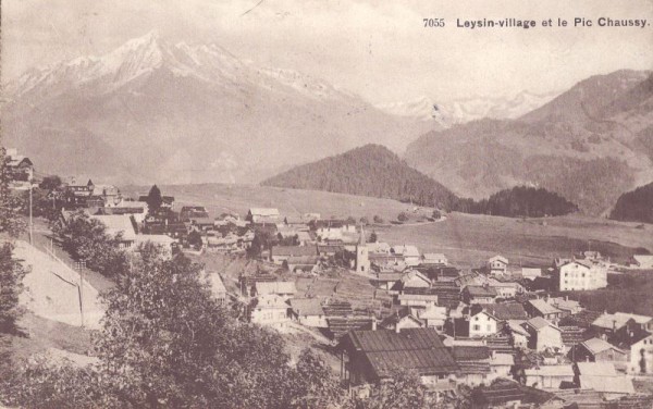 Leysin-village et le Pic Chaussy