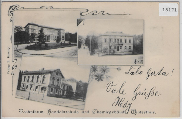 Technikum, Handelsschule & Chemiegebäude Winterthur