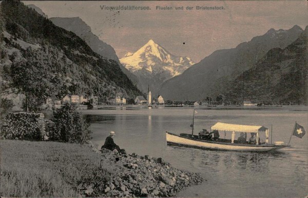 Vierwaldstättersee, Flüelen, Bristenstock Vorderseite