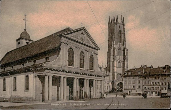 Fribourg - Eglise N.D et Cathédrale St.Nicolas Vorderseite