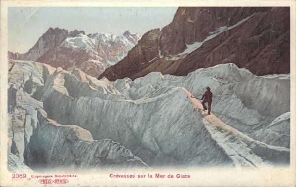 Crevasses sur la Mer de Glace Vorderseite