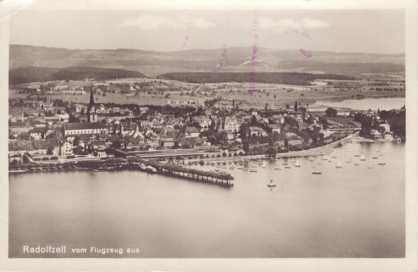 Radolfzell vom Flugzeug aus