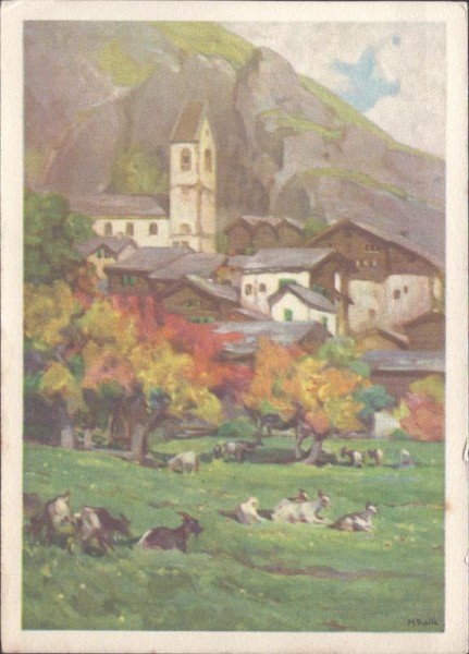 Marie Rollé, Niedergestein (Wallis) im Herbst Vorderseite