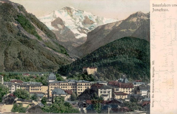 Interlaken mit Jungfrau Vorderseite