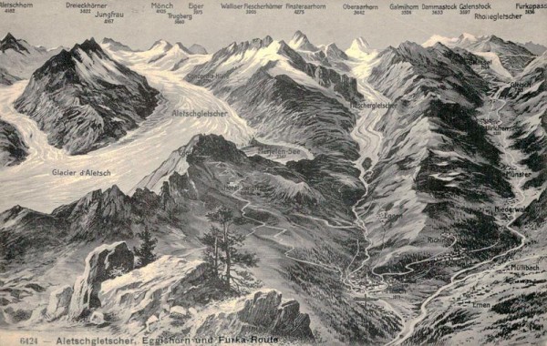 Aletschgletscher Vorderseite