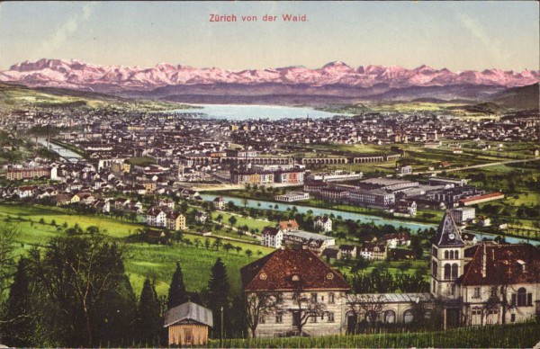 Zürich von der Waid