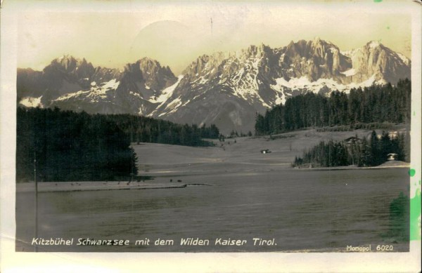 Kitzbühel Schwarzsee mit dem Wilden Kaiser Tirol Vorderseite