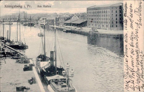 Königsberg - Am Hafen Vorderseite