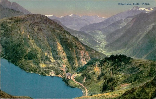 Ritomsee/Hotel Piora. Vorderseite