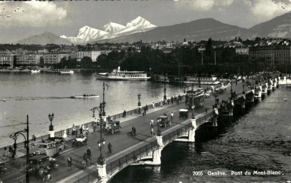 Pont du Mont-Blanc, Genève Vorderseite