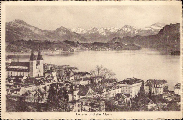 Luzern und die Alpen