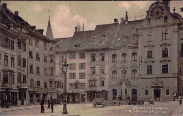 Schaffhausen, Frohnwaagplatz Vorderseite