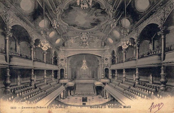 Genève - Victoria Hall. 1908 Vorderseite