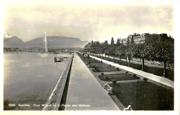 Genève, Quai Wilson et le Palais des Nations Vorderseite
