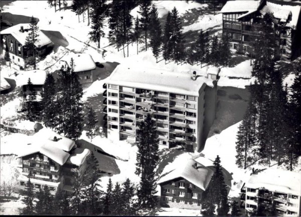 Casa Linda, Arosa, Flugaufnahme Vorderseite