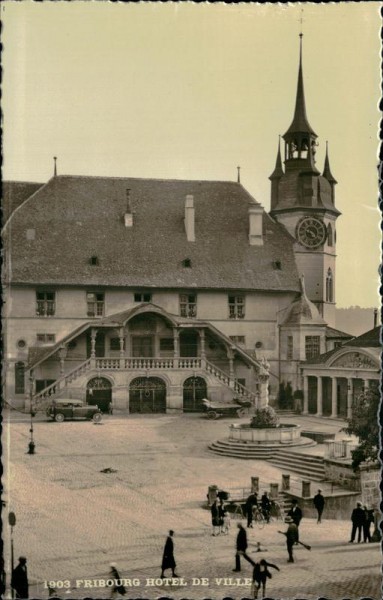 Fribourg Hotel de Ville Vorderseite