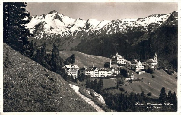 Nieder-Rickenbach mit Brisen. 1945 Vorderseite