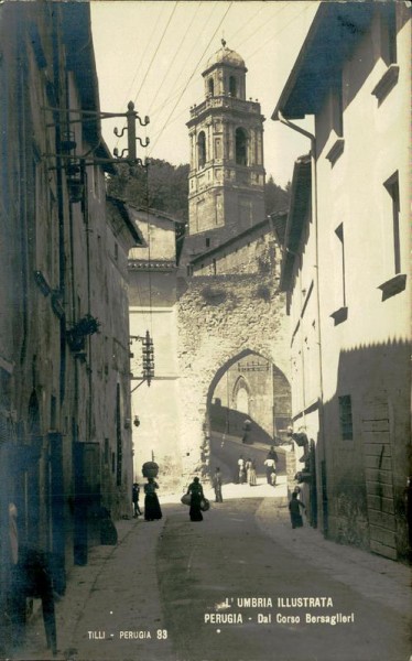 L'Umbria Illstrata, Perugia- Dal Corso Bersaglieri Vorderseite